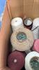 BOX OF YARN AND CROCHET COTTON - 4