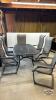 OUTDOOR METAL PATIO TABKE WITH (6) CHAIRS - 2