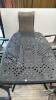 OUTDOOR METAL PATIO TABKE WITH (6) CHAIRS - 3