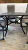 OUTDOOR METAL PATIO TABKE WITH (6) CHAIRS - 4