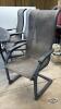 OUTDOOR METAL PATIO TABKE WITH (6) CHAIRS - 5