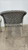 PATIO CHAIR AND MATCHING 20IN WIDE GLASS TOP TABLE - 4