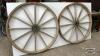 (2) 47IN WOODEN SPOKE WHEELS - 2