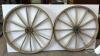 (2) 47IN WOODEN SPOKE WHEELS - 6