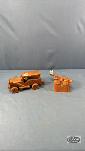 HAND MADE 7IN WOODEN CAR AND A B.S. GRINDER