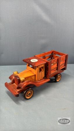 10IN HAND MADE WOODEN TRUCK