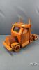 WOODEN 14IN LONG HIGHWAY TRACTOR
