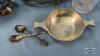 10IN ANCHOR GLASS PIE PLATE IN SILVER PLATE STAND - 3