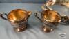 10IN ANCHOR GLASS PIE PLATE IN SILVER PLATE STAND - 7