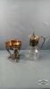 CARAFE IN SILVER PLATE STAND - 4