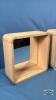 (3) MIRROR BACK WOODEN CUBES - 3