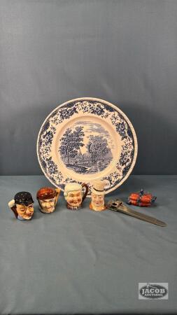 ASSORTED LOT ON 11IN ROYAL TUDOR PLATE