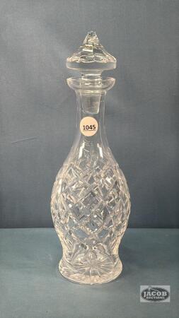 13IN GLASS DECANTER WITH STOPPER