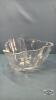HEAVY TRIANGULAR GLASS BOWL - 7