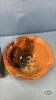 POTTERY 8IN WIDE FLOWER POT WITH UNDER PLATE - 3