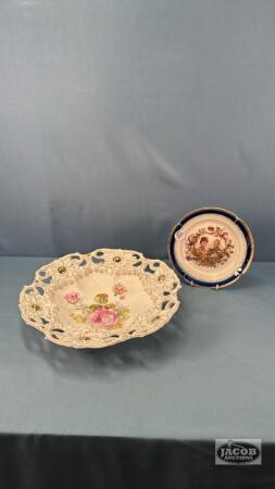 VINTAGE PLATE AND BOWL