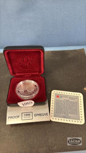 1996 R.C.M PROOF $1, 925 SILVER COIN (McINTOSH)