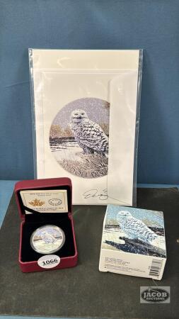 2016 SNOWY OWL $20 FINE SILVER COIN