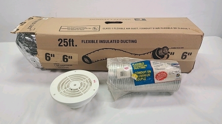 Assorted Lot of 6in Vent Supplies -See Notes
