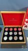 R.C.M 2013 (12) PIECE $10 COIN SET IN WOODEN CASE - 2