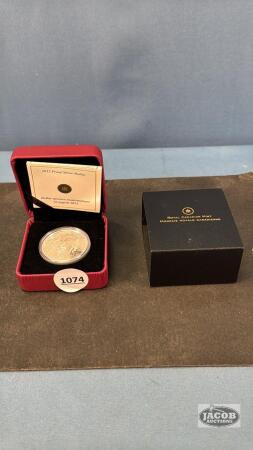 R.C.M 2012 PROOF SILVER DOLLAR