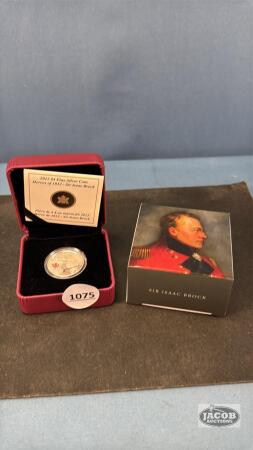 R.C.M 2012 $4 FINE SILVER COIN SIR ISAAC BROCK