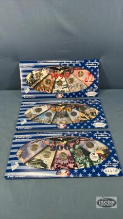 (3) SETS OF AMERICAN COMMEMORATIVE QUARTERS