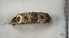 (5) STONE FAMILY THIN GOLD RING (WELL WORN) - 2