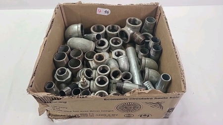 Assorted Lot of Galvanized Pipe Fittings