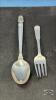 STIRLING 4H SPOON AND A CHILDS STIRLING FORK