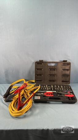 LIGHT DUTY SET SOCKETS AND A SET OF BATTERY CABLES