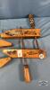 (3) WOODEN SCREW CLAMPS - 2