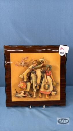 NORMAN ROCKWELL MILK MADE PLAQUE