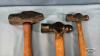 SMALL SLEDGE AND (2) BALL PEAN HAMMERS - 2