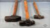 SMALL SLEDGE AND (2) BALL PEAN HAMMERS - 3