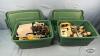 (2) SMALL RUBBERMAID ROUGHNECK TOTES - 2