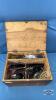 WOODEN BOX WITH CONTENTS