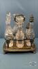 (7) BOTTLE SILVER PLATE CASTER STAND - 4