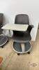 (2) ROLLING SWIVAL CHAIRS WITH SWING DESKS - 2