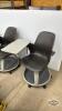 (2) ROLLING SWIVAL CHAIRS WITH SWING DESKS - 3