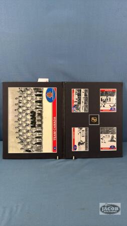 TEAM CANADA HOCKEY CARDS IN PHOTO FOLDER