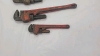 3 Ridgid Steel Pipe Wrenches -See Notes - 5