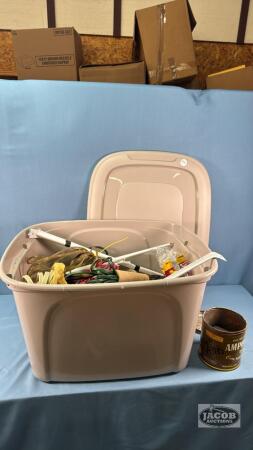 TOTE WITH ASSORTED HARDWARE