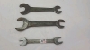 3 Double Ended Open Wrenches