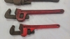 5 Steel Pipe Wrenches From 10in to 24in - 5