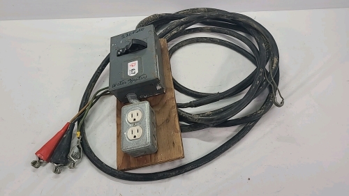 Temporary Electrical Panel with Alligator Clips