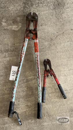 2 SETS OF BOLT CUTTERS