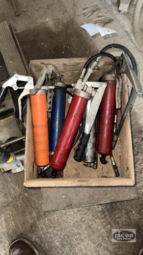 LOT OF 5 GREASE GUNS