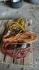 LOT OF USED EXTENSION CORDS AND TROUBLE LIGHT - 3