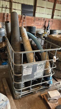 TOTE OF POLY TILE AND FITTINGS